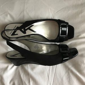 Ann Klein Sport Patent Wedge/Sandal